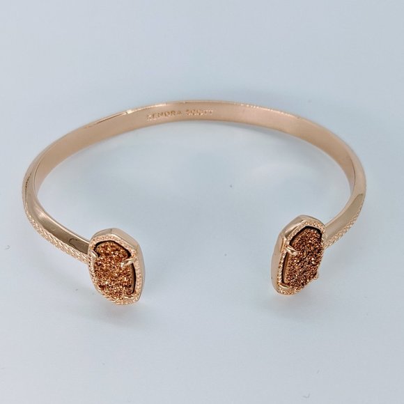 Kendra Scott Jewelry - Kendra Scott Cuff Bracelet Elton Rose Gold Druzy